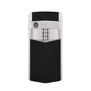 01 VERTU Aster P Baroque Calf Jade Black Leather Phone