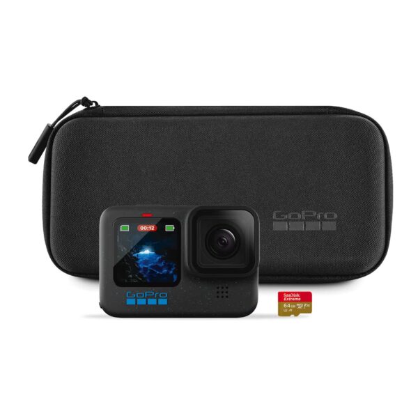 GoPro Hero 12 Bundle with SD Card 64GB - Black