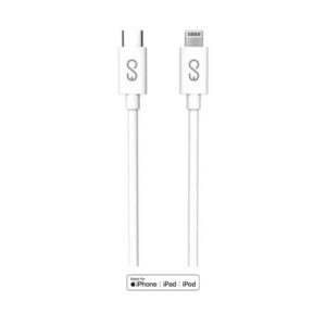 Epico USB-C - Lightning Кабел за iPhone, 1m, Бял
