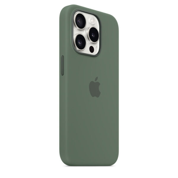 Оригинален Силиконов Калъф за iPhone 15 Pro, Silicone Magsafe Case, Cypress