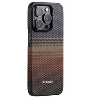 Pitaka Magsafe Калъф за iPhone 15 Pro 15 Pro Max, PITAKA MagEZ 5 Case, Кафяв Sunset
