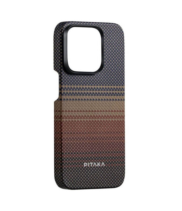 Pitaka Magsafe Калъф за iPhone 15 Pro 15 Pro Max, PITAKA MagEZ 5 Case, Кафяв Sunset