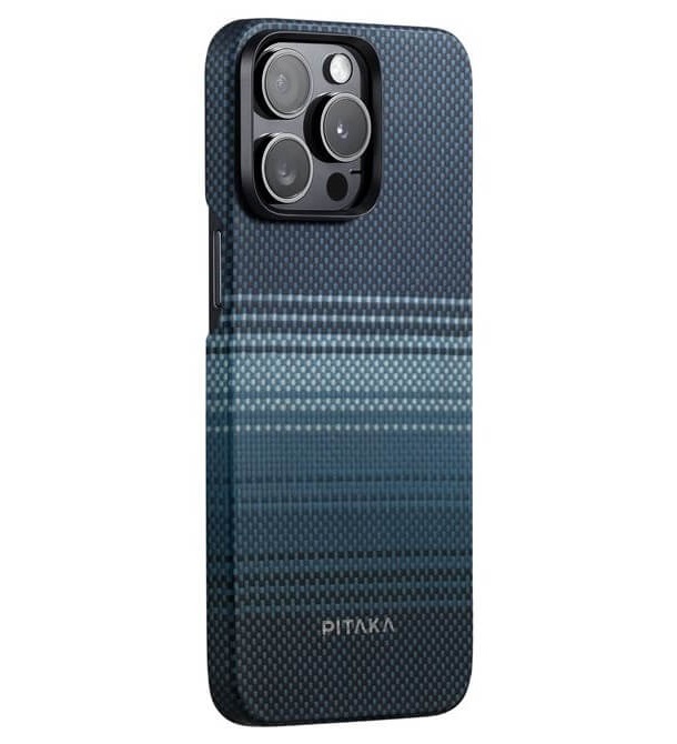 Pitaka Magsafe Калъф за iPhone 15 Pro 15 Pro Max, PITAKA MagEZ 5 Case, Син Moonrise