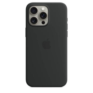 Оригинален Силиконов Калъф за iPhone 15 Pro, Silicone MagSafe Case MT1A3ZM/A, Черен