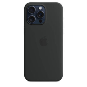 Оригинален Силиконов Калъф за iPhone 15 Pro, Silicone MagSafe Case MT1A3ZM/A, Черен