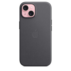 Оригинален Тъкан Калъф за iPhone 15, FineWoven Magsafe Case MT393ZM/A, Черен