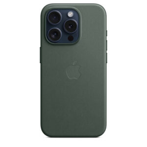 Оригинален Тъкан Калъф за iPhone 15 Pro, FineWoven Magsafe Case MT4U3ZM/A, Зелен