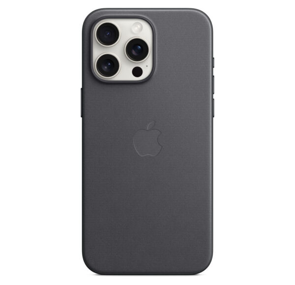 Оригинален Тъкан Калъф за iPhone 15 Pro, FineWoven Magsafe Case MT4H3ZM/A, Черен