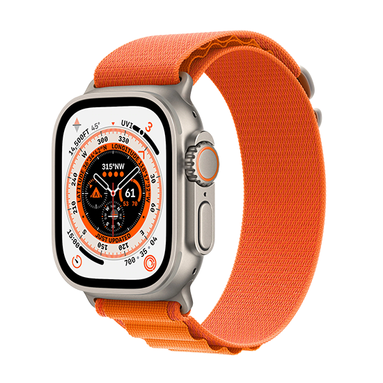 Watch Apple Watch Ultra LTE 49mm Titanium Case with Alpine Loop M - Orange EU