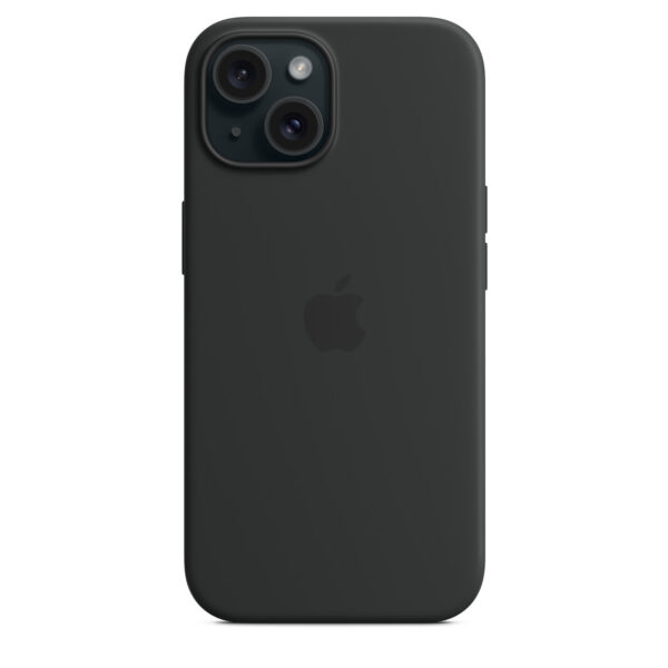 iPhone 15 Silicone Case with MagSafe - Black