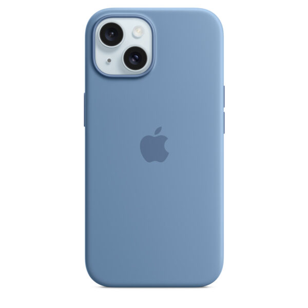 iPhone 15 Silicone Case with MagSafe - Winter Blue