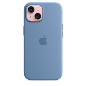 iPhone 15 Silicone Case with MagSafe - Winter Blue