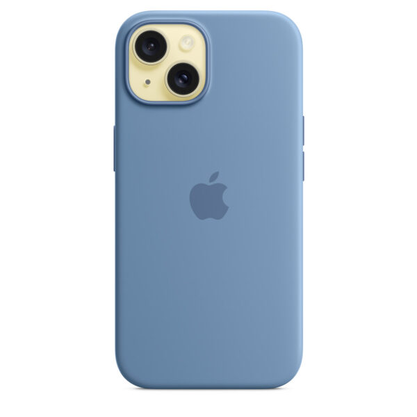 iPhone 15 Silicone Case with MagSafe - Winter Blue