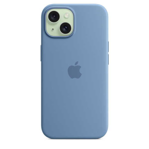 iPhone 15 Silicone Case with MagSafe - Winter Blue