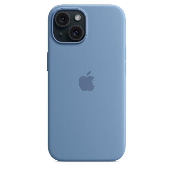 iPhone 15 Silicone Case with MagSafe - Winter Blue