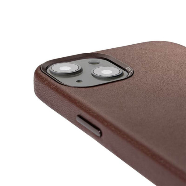 Magsafe Калъф от Естествена Кожа за iPhone 13, DECODED Leather Case, Кафяв