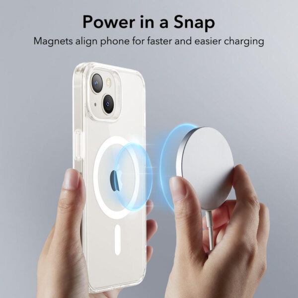 Magsafe Калъф за iPhone 15 Plus, ESR CH Halolock Case, Прозрачен