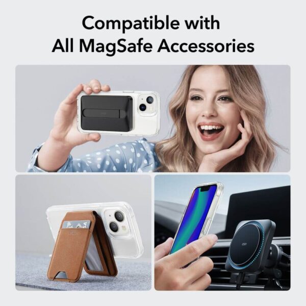 Magsafe Калъф за iPhone 15 Plus, ESR CH Halolock Case, Прозрачен