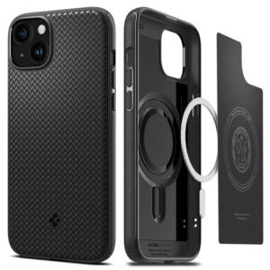 Magsafe Противоударен Калъф за iPhone 15 Plus, SPIGEN Mag Armor Case, Черен