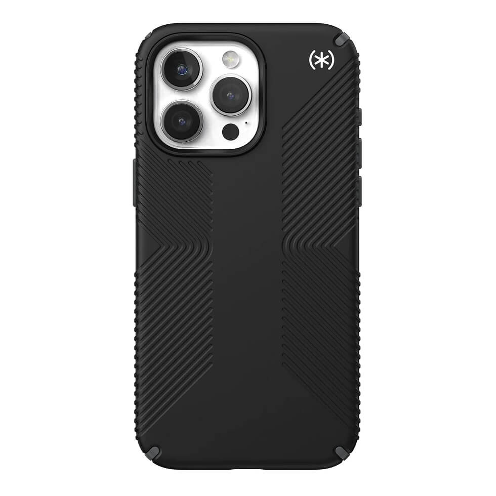 Екстремен Калъф за iPhone 15 Pro Max, SPECK Presidio 2 Grip Case, Черен