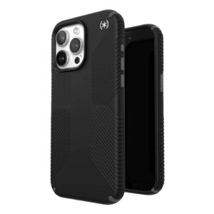 Екстремен Калъф за iPhone 15 Pro Max, SPECK Presidio 2 Grip Case, Черен