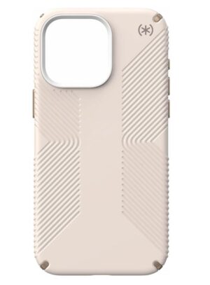 Екстремен Калъф за iPhone 15 Pro Max, SPECK Presidio 2 Grip Case, Бежов