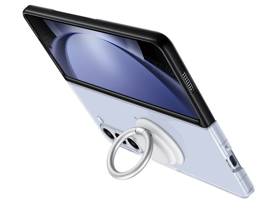Оригинален Калъф с Поставка за SAMSUNG Z Fold 5, Clear Gadget Case EF-XF946CTE, Прозрачен