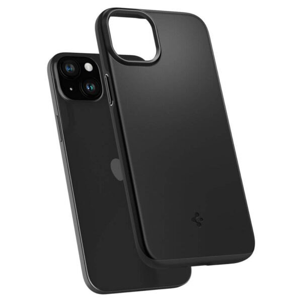 Противоударен Калъф за iPhone 15, SPIGEN Thin Fit Case, Черен