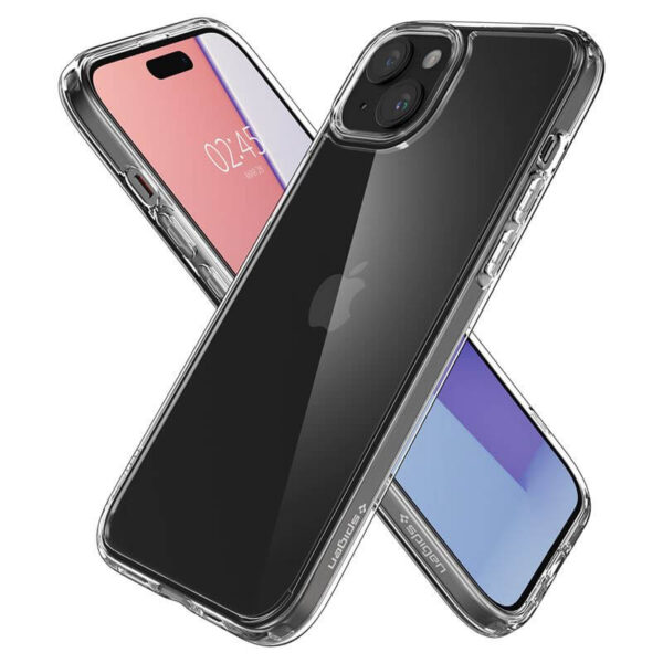 Противоударен Калъф за iPhone 15, SPIGEN Ultra Hybrid Case, Прозрачен