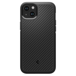 Противоударен Силиконов Калъф за iPhone 15, SPIGEN Core Armor Case, Черен