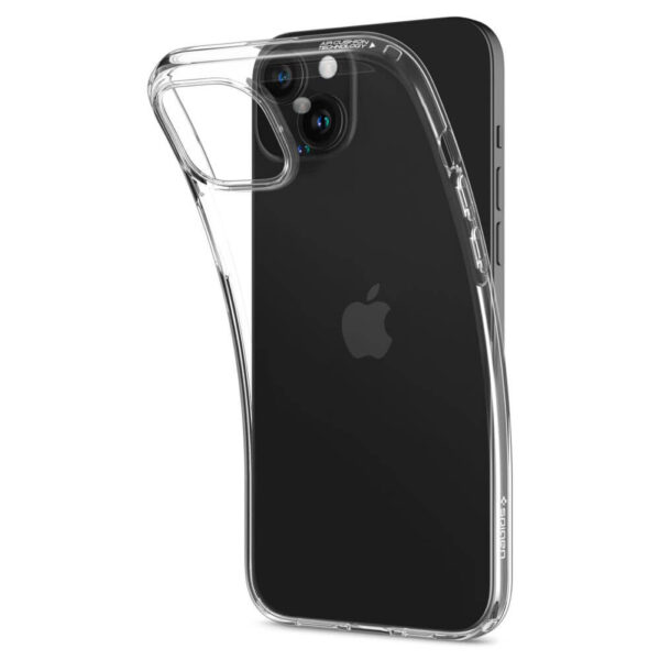 Противоударен Силиконов Калъф за iPhone 15, SPIGEN Liquid Crystal Case, Прозрачен