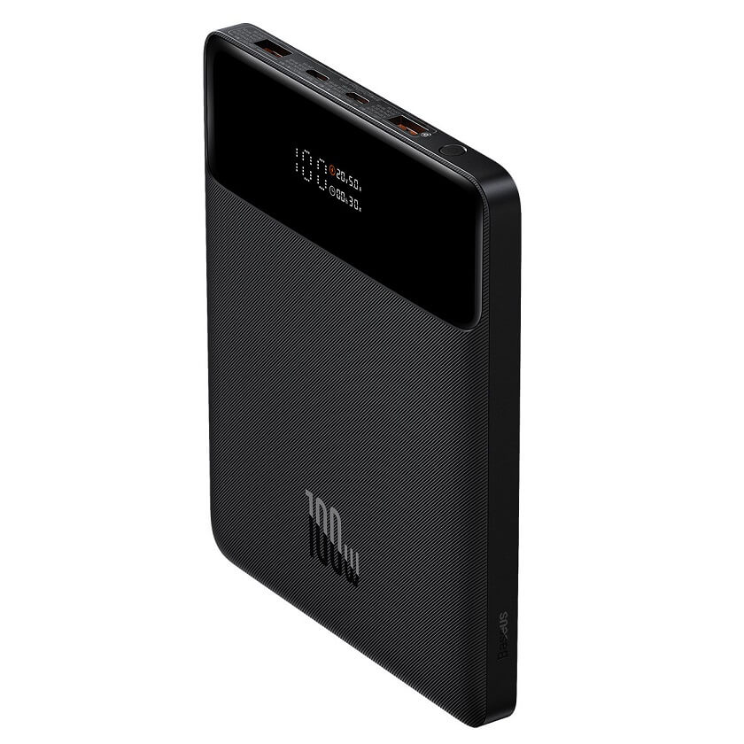 Външна Батерия за Лаптоп, BASEUS Blade Ultra Thin 100W PD3.0 20000 mAh, Черен