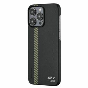 PITAKA MagEZ Case 5 iPhone 15 Pro, Aramid 600D, MagSafe - Break The Line
