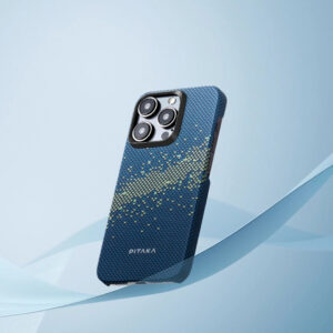 PITAKA MagEZ Case 4 iPhone 15 Pro, Aramid 1500D, MagSafe - Milky Way