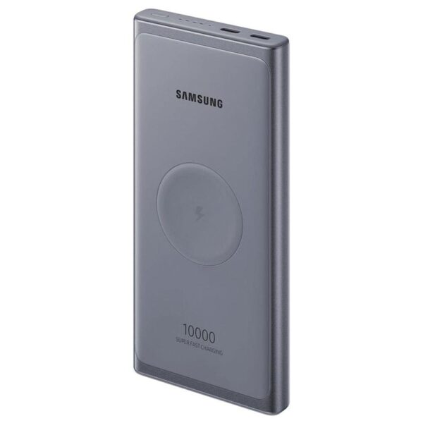 Външна Батерия с Безжично и Бързо Зареждане, SAMSUNG EB-U3300XJE 10000 mAh 25W, Сив