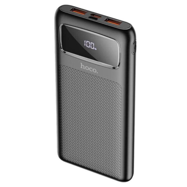 Външна Батерия с Бързо Зареждане, HOCO J81 Power Bank 20W PD 10000 mAh, Черен