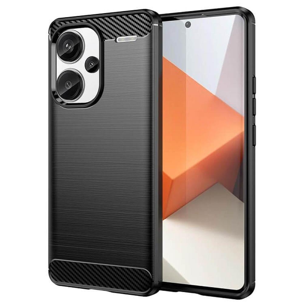 Противоударен Калъф за XIAOMI Redmi Note 13 Pro Plus 5G, Premium Carbon Case, Черен