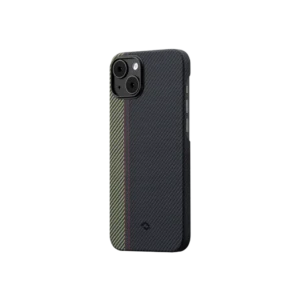 PITAKA MagEZ 3 Case for iPhone 14 (6.1'') 600D Overture, MagSafe - Black/Green (PROMO)