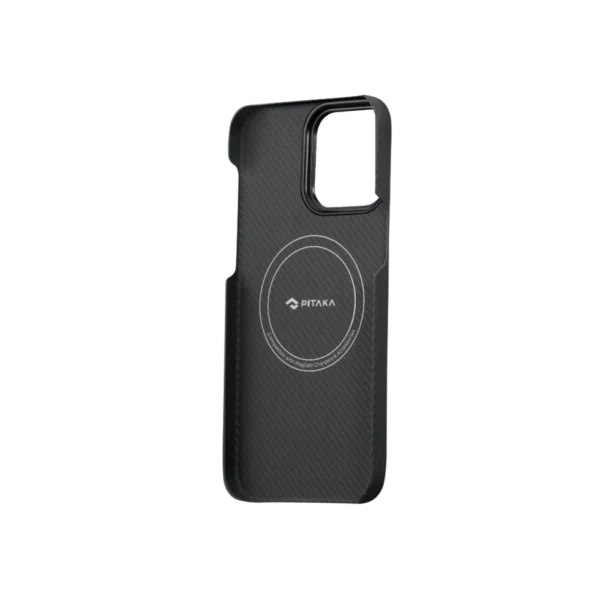 PITAKA MagEZ Case 3 For iPhone 14 Pro (6.1'') 600D Black/Grey (Twill), MagSafe (PROMO)
