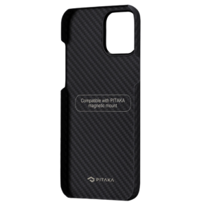 PITAKA MagEZ Case For iPhone 12 Pro (6.1”) Black/Grey (Twill) (PROMO)