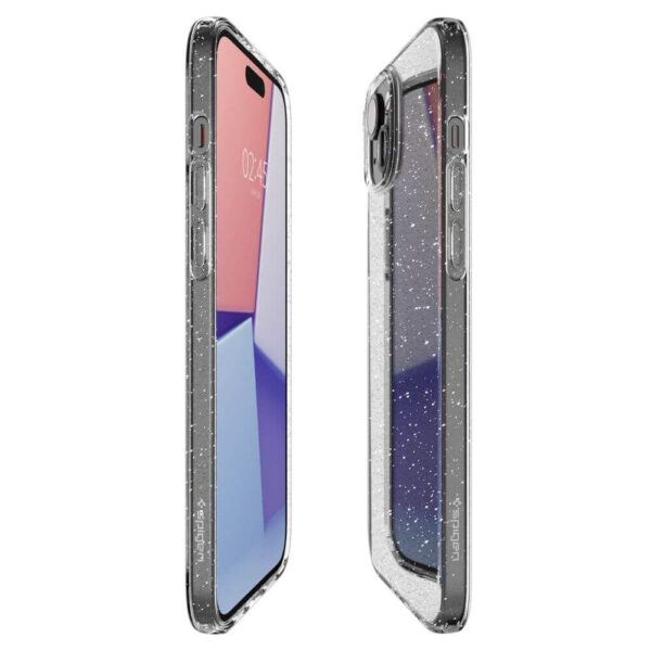 Блестящ Калъф за iPhone 15, SPIGEN Liquid Crystal Glitter Case, Прозрачен