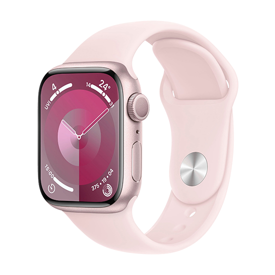 Watch Apple Watch Series 9 GPS 41mm Pink Aluminium Case with Sport Band M/L - Light Pink EU