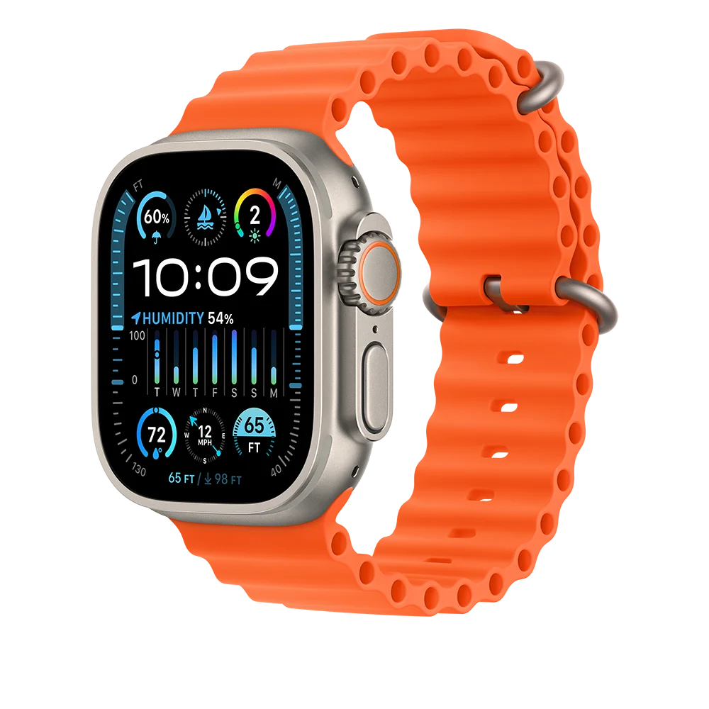 Watch Apple Watch Ultra 2 LTE 49mm Titanium Case with with Ocean Band - Orange EU