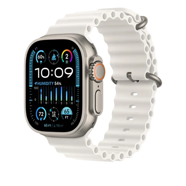 Watch Apple Watch Ultra 2 LTE 49mm Titanium Case with with Ocean Band - White EU