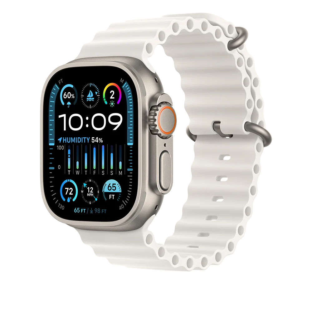 Watch Apple Watch Ultra 2 LTE 49mm Titanium Case with with Ocean Band - White EU