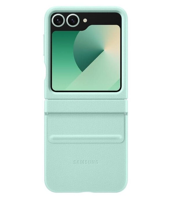 Оригинален Кожен Калъф SAMSUNG Z Flip 6, Kindsuit Case EF-VF741PME, Зелен