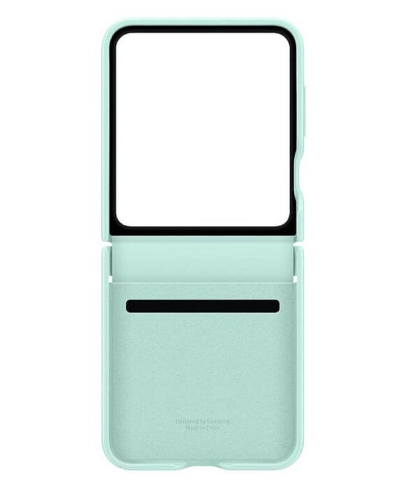 Оригинален Кожен Калъф SAMSUNG Z Flip 6, Kindsuit Case EF-VF741PME, Зелен