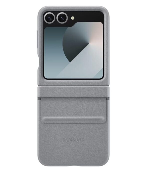 Оригинален Кожен Калъф SAMSUNG Z Flip 6, Kindsuit Case EF-VF741PJE, Сив