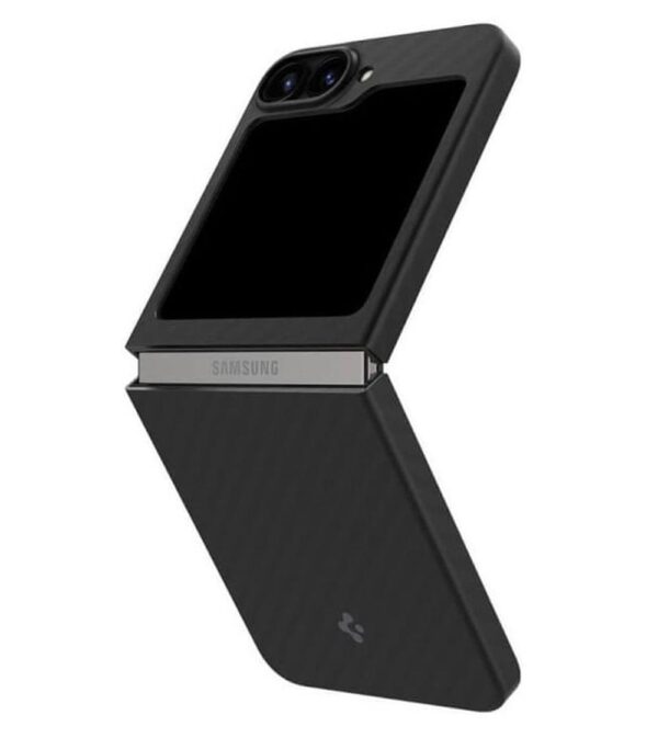 Тънък Карбонов Калъф за SAMSUNG Z Flip 6, SPIGEN AirSkin Aramid Case, Черен