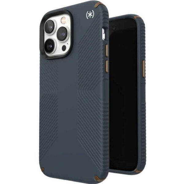 Противоударен Калъф за iPhone 14 Pro Max, SPECK Presidio 2 Grip Case, Сив